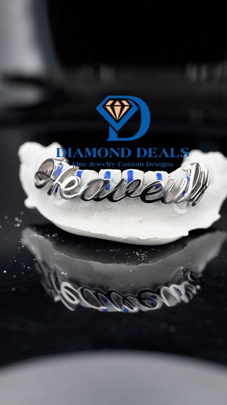 8 Bottom '' Heaveuly '' Custom Cursive Letter