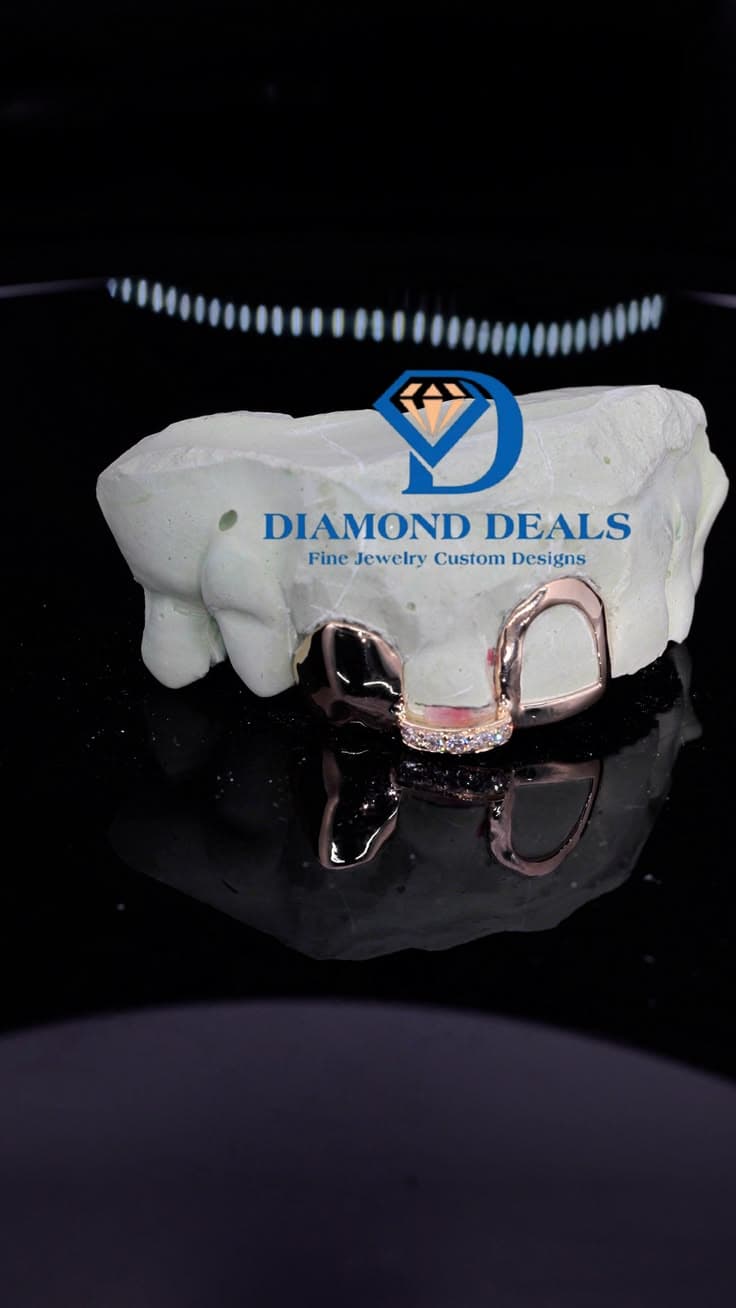 3 Top Custom Solid Open Face Diamond Bar