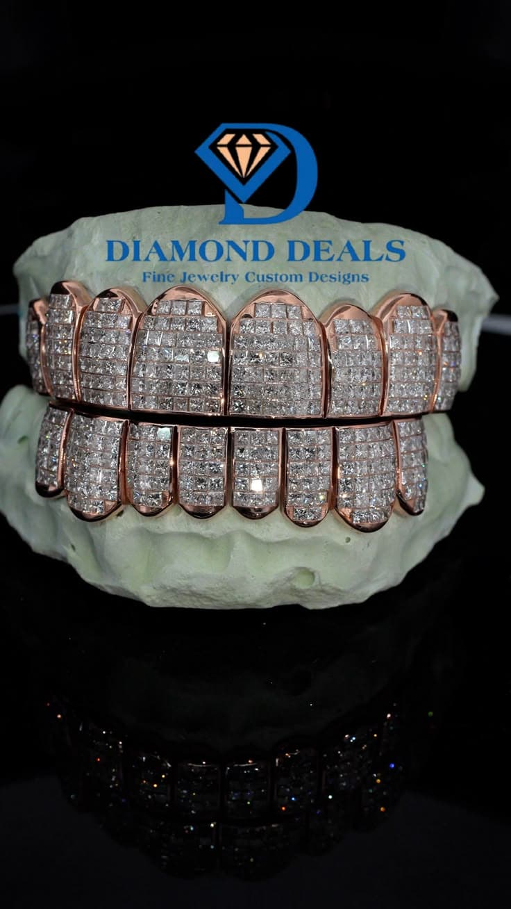 8 Top 8 Bottom Rose Gold Invisible