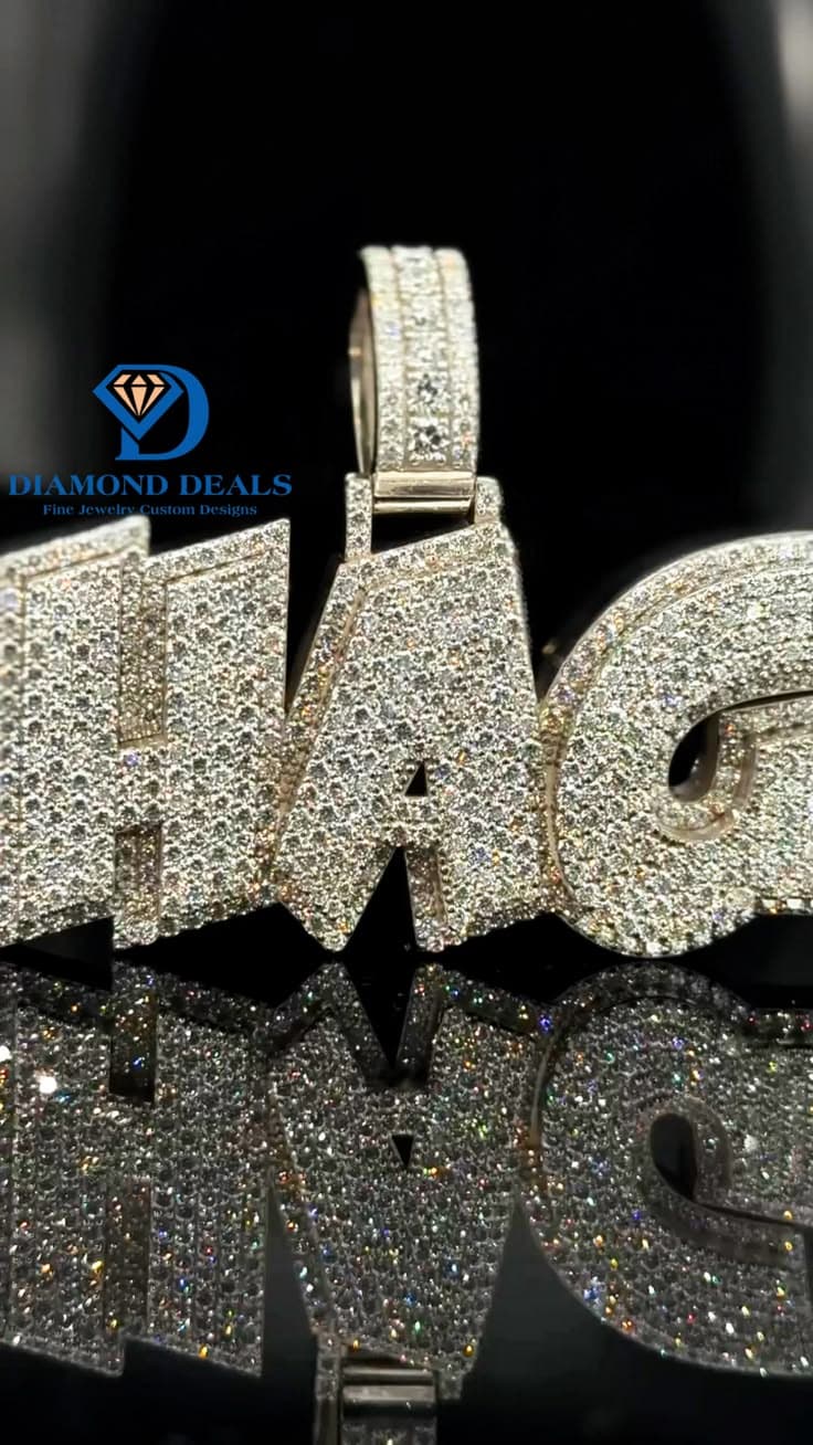 HAG Custom Name Full Pavé Pendant