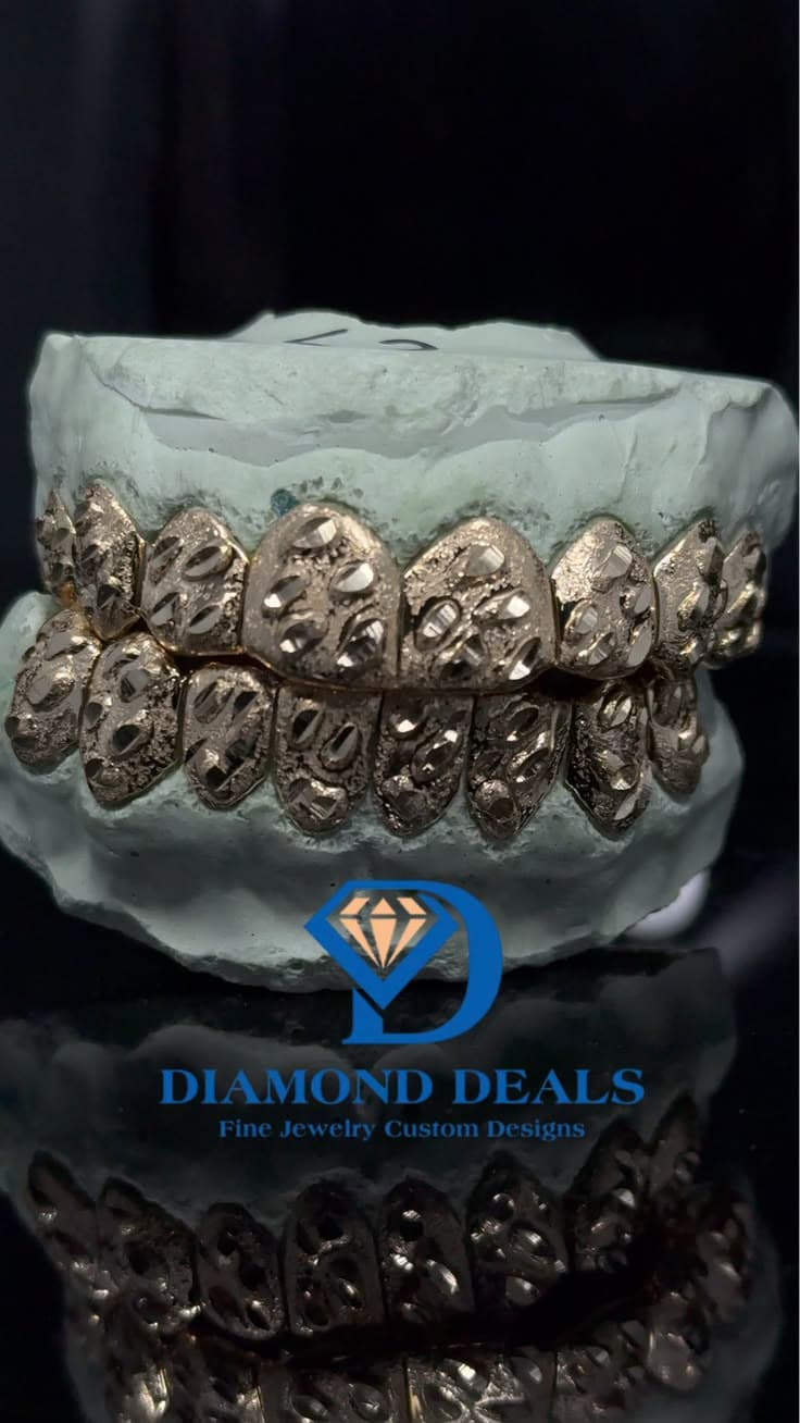 8 Top 8 Bottom Nugget Diamond Cut & Diamond Dust