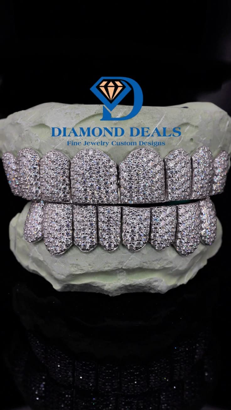 8 Top 8 Bottom Full Honeycomb Grillz