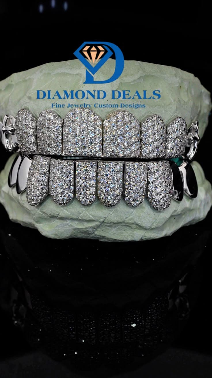 10 Top 10 Bottom Full Pavé with Custom Double End Caps
